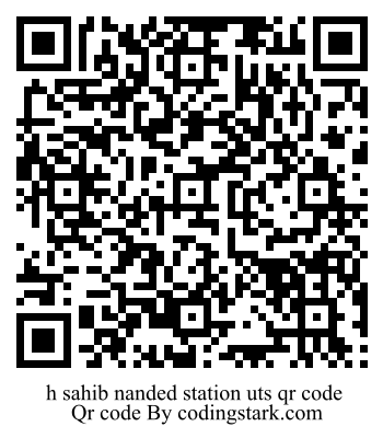 QR Code for H Sahib Nanded Station UTS QR Code