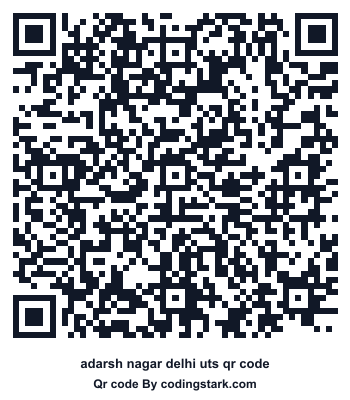 Adarsh Nagar Delhi UTS QR Code