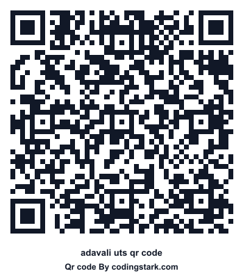 Adavali UTS QR Code