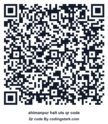 Ahimanpur Halt UTS QR Code