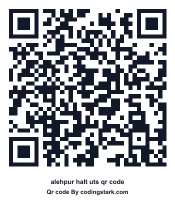 Alehpur Halt UTS QR Code