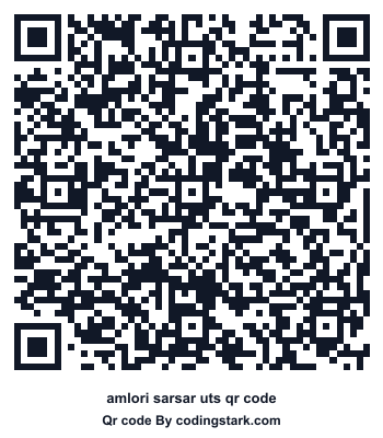 Amlori Sarsar UTS QR Code