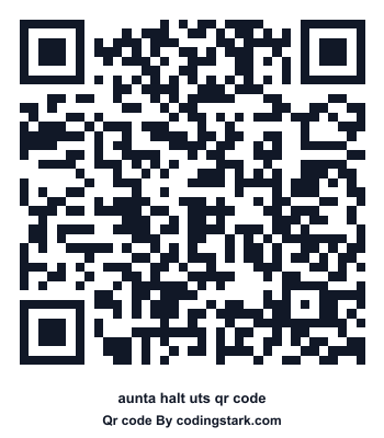 Aunta Halt UTS QR कोड