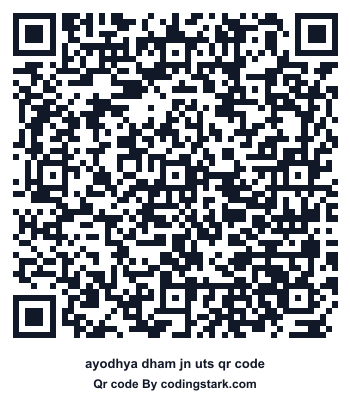 Ayodhya Dham Jn UTS QR Code