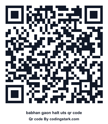 Babhan Gaon Halt UTS QR Code