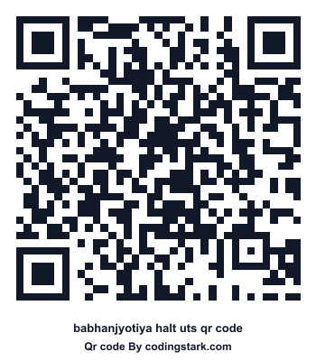 Babhanjyotiya Halt UTS QR Code