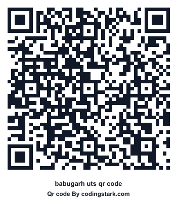Babugarh UTS QR Code