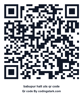 Babupur Halt UTS QR Code