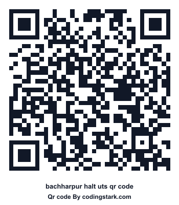 Bachharpur Halt UTS QR Code
