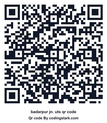 Badarpur Jn. UTS QR Code