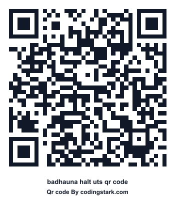 Badhauna Halt UTS QR Code