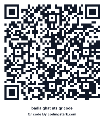 Badla Ghat UTS QR Code