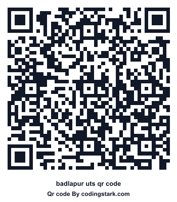 Badlapur UTS QR Code