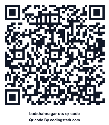 Badshahnagar UTS QR Code