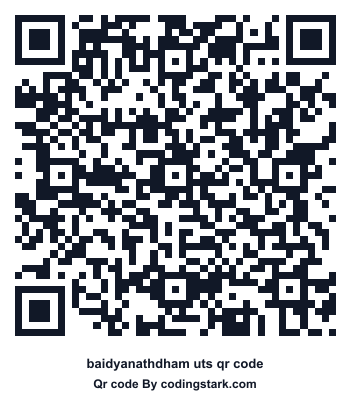 Baidyanathdham UTS QR Code
