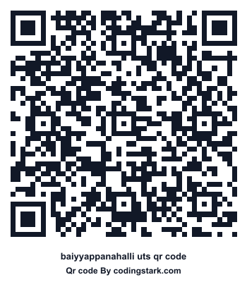 Baiyyappanahalli UTS QR Code