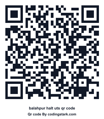 Balahpur Halt UTS QR Code