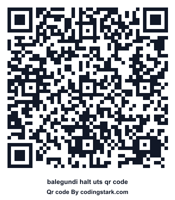Balegundi Halt UTS QR Code