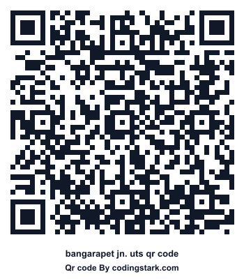 Bangarapet Jn. UTS QR Code