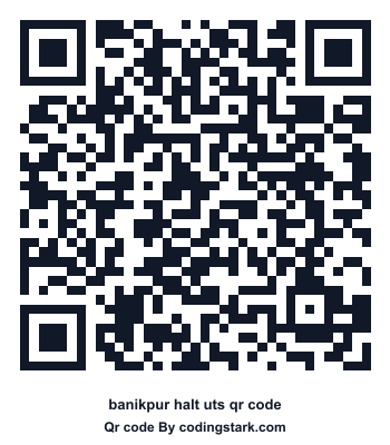 Banikpur Halt UTS QR Code