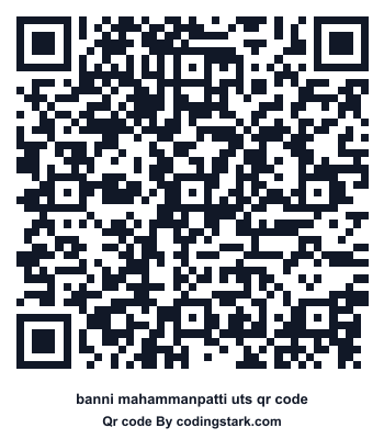 Banni Mahammanpatti UTS QR Code