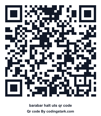 Barabar Halt UTS QR Code