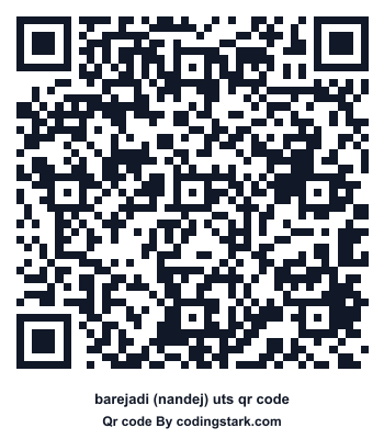 Barejadi (nandej) UTS QR Code