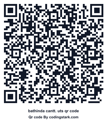 Bathinda Cantt. UTS QR Code
