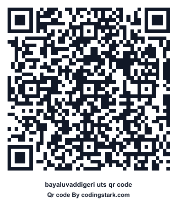 Bayaluvaddigeri UTS QR Code