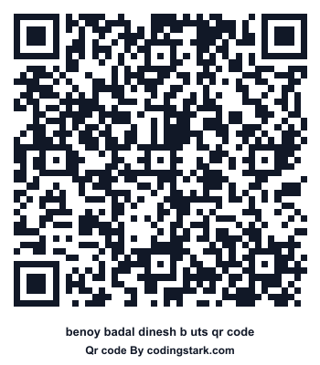 Benoy Badal Dinesh B UTS QR Code