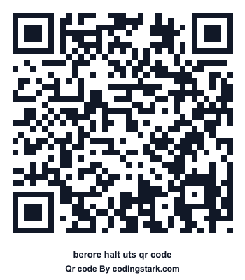 Berore Halt UTS QR Code