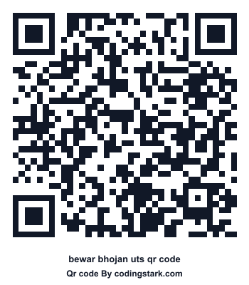 Bewar Bhojan UTS QR Code