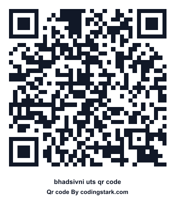 Bhadsivni UTS QR Code