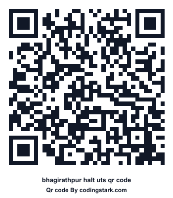 Bhagirathpur Halt UTS QR Code