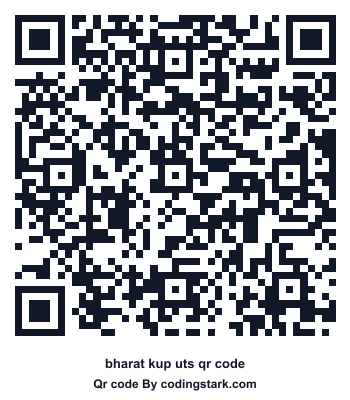 Bharat Kup UTS QR Code