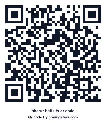 Bharur Halt UTS QR Code