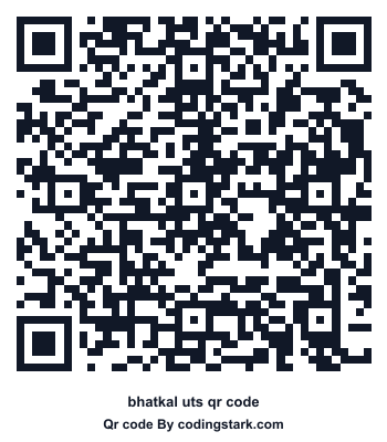 Bhatkal UTS QR Code
