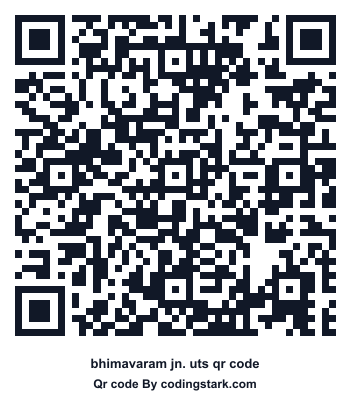 Bhimavaram Jn. UTS QR Code