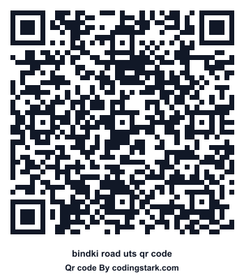 Bindki Road UTS QR Code