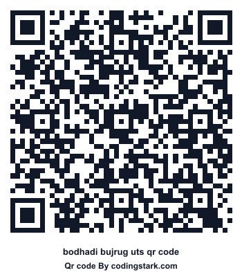 Bodhadi Bujrug UTS QR Code