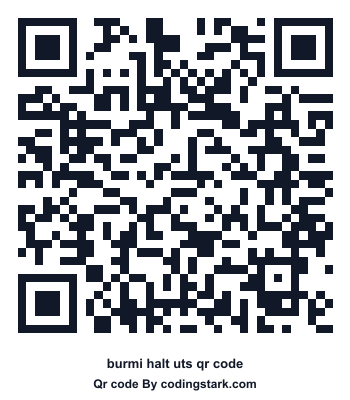 Burmi Halt UTS QR Code