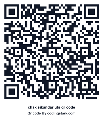 Chak Sikandar UTS QR Code