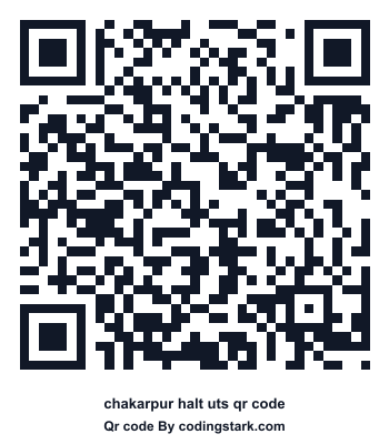 Chakarpur Halt UTS QR Code