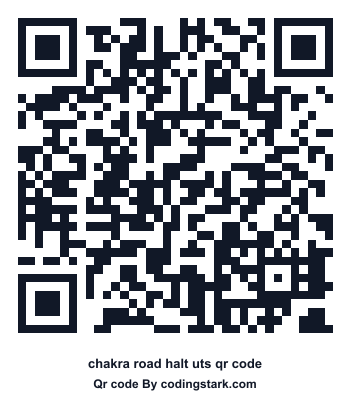 Chakra Road Halt UTS QR Code