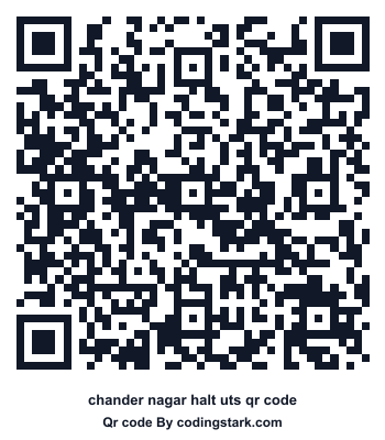 Chander Nagar Halt UTS QR Code