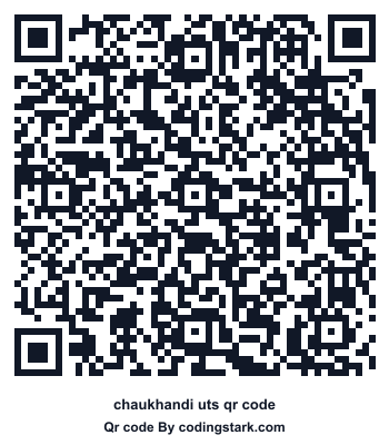 Chaukhandi UTS QR Code