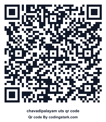 Chavadipalayam UTS QR Code