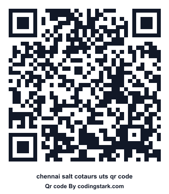 Chennai Salt Cotaurs UTS QR Code