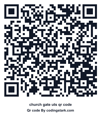 Church Gate UTS QR Code
