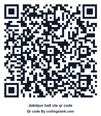 Dabilpur Halt UTS QR Code